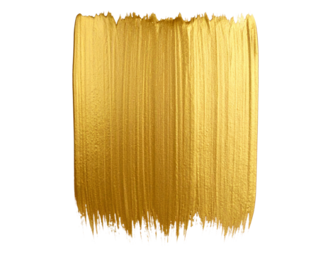 Vertical Gold Brushstroke with Tapered Edges, Textured Finish, isolated on transparent background - Powered by Adobe