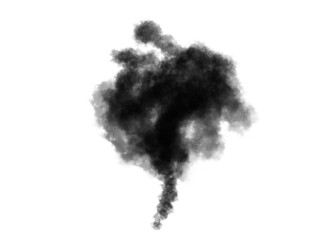 Smoke, explosion isolated on Transparent  background. Smoke effect, pollution png.	
