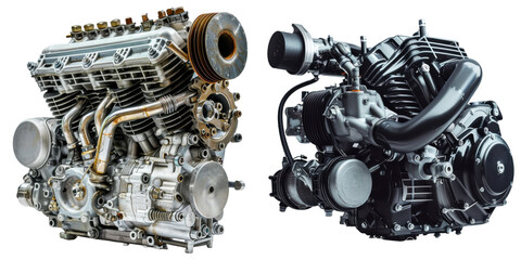 motor different engine close up view