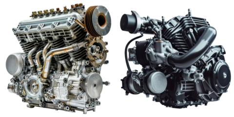 motor different engine close up view