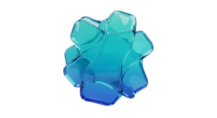 Naklejka premium 3d Abstract Shape Background Geometric Render Design Illustration