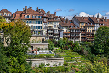 Bern Old City House And Vegetable Gardens In Switzerland