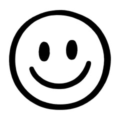 Fototapeta premium Simple smiley face illustration vector