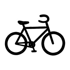Obraz premium Minimalist bicycle silhouette illustration vector