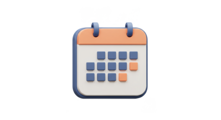 3D Calendar Date Schedule Time Event Important Planning Day