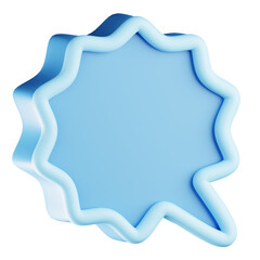 Bubble Chat Shape 3D Illustration