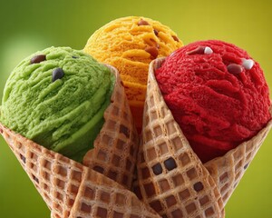 Minimalist modern poster design for National Ice Cream Day