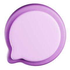 Bubble Chat Shape 3D Illustration