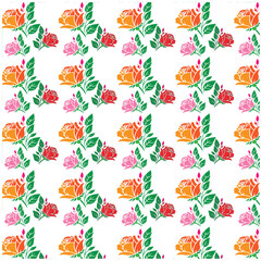 seamless background with flowers