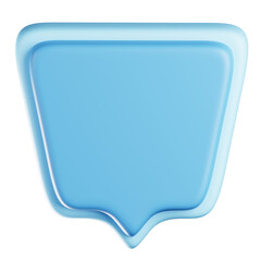 Bubble Chat Shape 3D Illustration