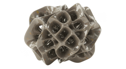3d Abstract Honeycomb Object Render Transparent Background Illustration