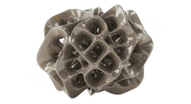 3d Abstract Honeycomb Object Render Transparent Background Illustration
