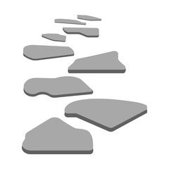 Obraz premium Illustration of Stepping Stones on Pathway