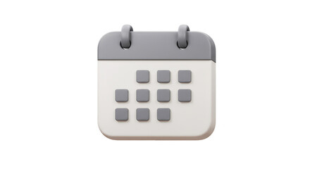 3D Calendar Icon Schedule Date Appointment Reminder Event