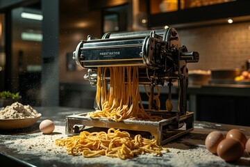 Automated Fresh Pasta Making Machine With Precision Extrusion System
