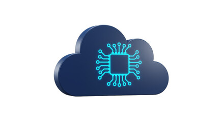 3D Cloud Technology Data Network Digital Computing Transparent Render