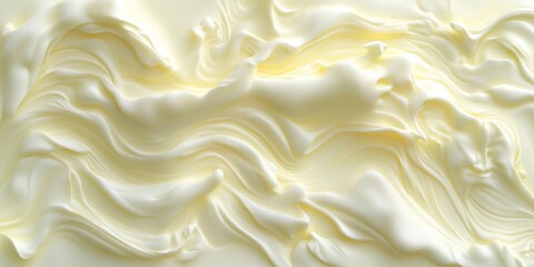 Fototapeta premium Elegant and Graceful Yellow Abstract Wave Texture Background for Modern Digital Art and Design Use