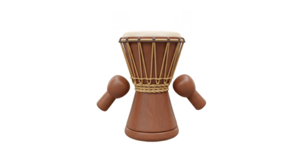 3D Djembe Drum Traditional Musical Instrument Percussion Rhythmic Sound