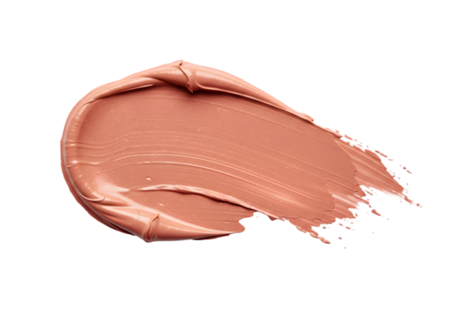 Illustration Beige Cosmetic Cream Stroke with Transparent Background