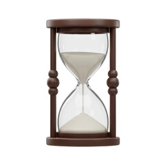 3D Hourglass Sand Timer Shows Time Antique Countdown Transparent