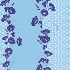 Beautiful Japanese style floral seamless pattern, © daicokuebisu