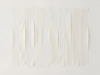 Fototapeta premium White Strips Artwork in a Minimalist Environment for Modern Interior Design