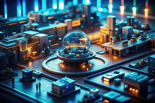 Global AI Business Strategy Planning: Real-Time Market Insights, Tilt-Shift Photography