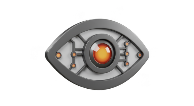 3D Rendering Eye Technology Artificial Intelligence Futuristic Vision