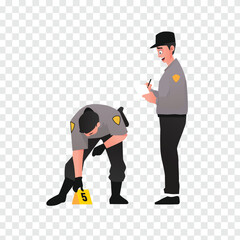 Police are investigating the crime scene footage