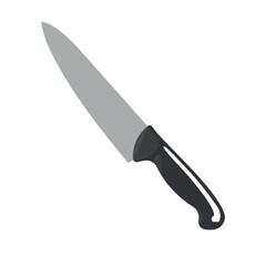 chef knife design silhouette vector illustration
