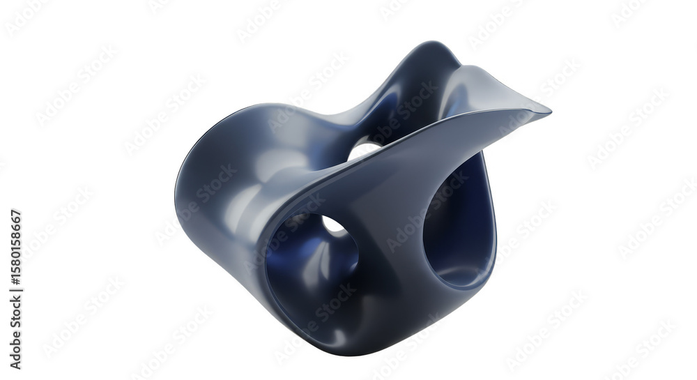 Poster abstract 3d shape render futuristic sculpture modern design element