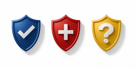 Fototapeta premium Security, Health, and Uncertainty A Conceptual Illustration of Risk and Protection
