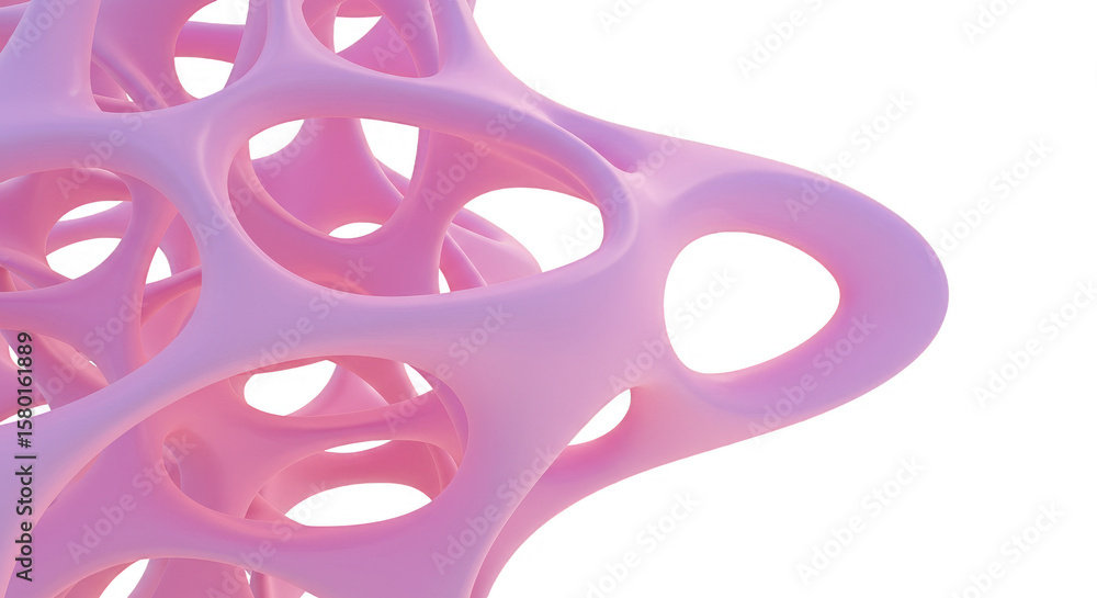 Poster abstract 3d pink shape transparent background modern design pattern
