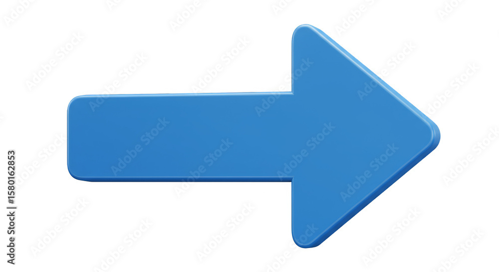 Poster blue arrow illustration right direction navigation pointer symbol move