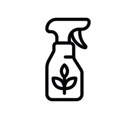 Eco-Friendly Spray Bottle with Plant Design for Natural Cleaning Solutions