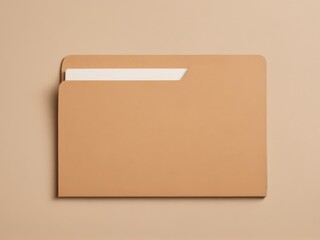  A Bauhaus-inspired single file folder exuding modernist geometry against a beige backdrop