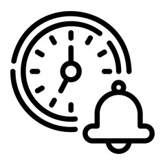 Alarm Clock Line Icon