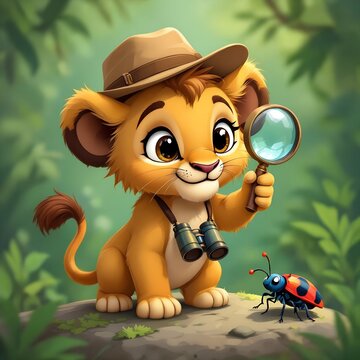 cartoon lion ungle Explorer