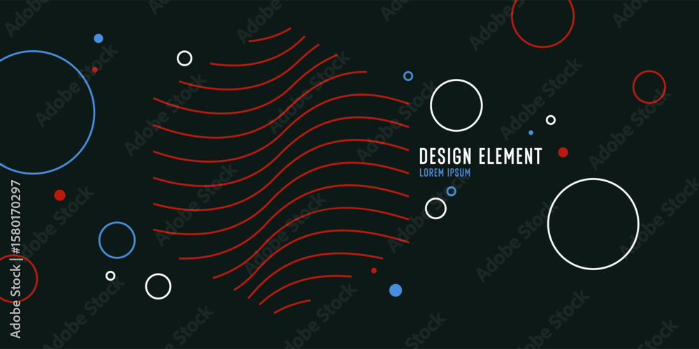 Poster background with abstract shapes. a template for design and creativity. the composition of the figure