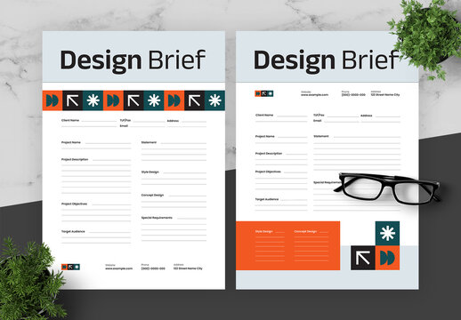Orange And Black Design Brief