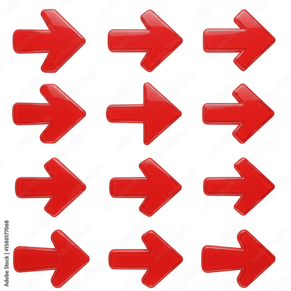Poster forwarding red arrows illustration transparent background symbols pointing icons