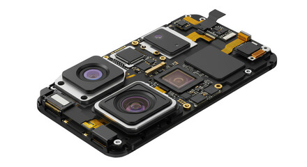 Obraz premium Electronic Circuit Board Abstract Background Technology Microchip