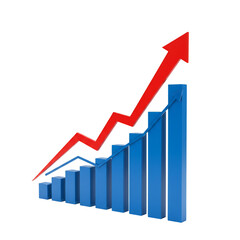 Growth Arrow Chart Illustration Increase Business Finance Success