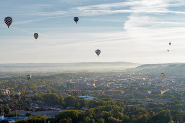 Ideal for Travel Brochures, Tourism Websites, or Promotional Material for Ballooning Events.