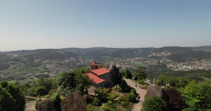 Church on the Mountain Top. S&atilde;o Bento das Peras, Vizela, Portugal