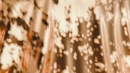 Blurred floral shadows creating abstract pattern on textured surface