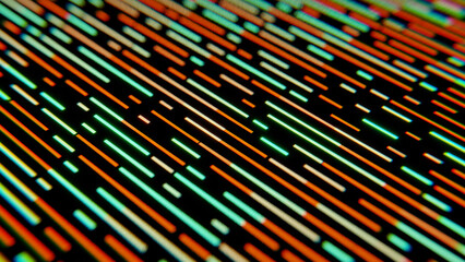 Diagonal colorful lines creating futuristic technological background