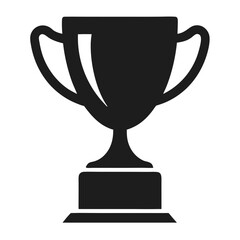 a trophy cup silhouette vector illustration