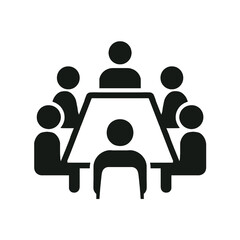 Meeting icon People around a table