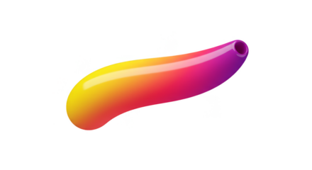 Gradient Tube Abstract Element Illustration Bright Colorful Design